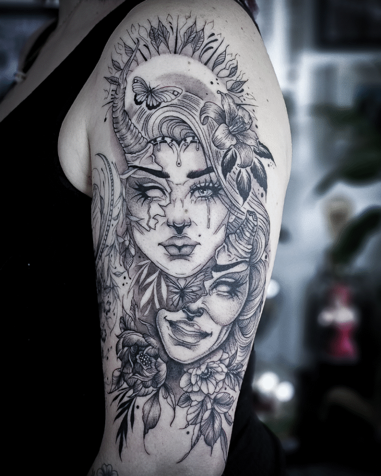 Tatouage Masque bras