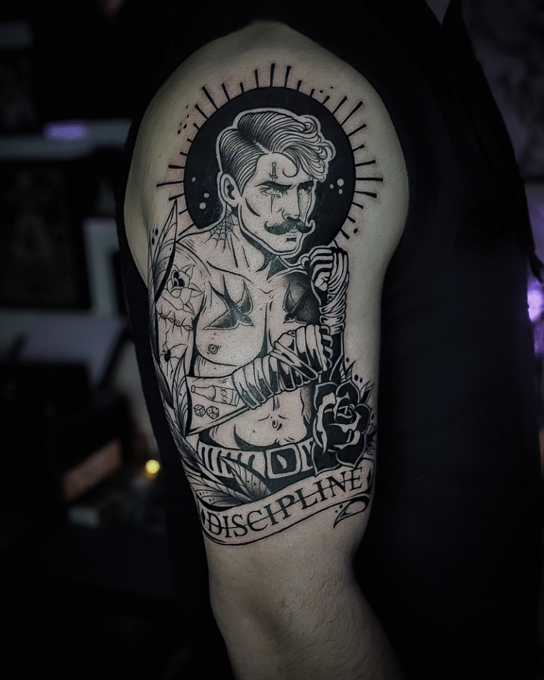 Tatouage Boxer Savate Boxe Française