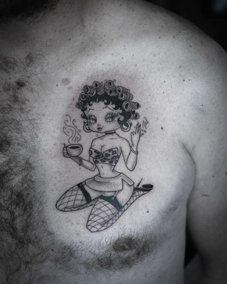 Tatouage vintage Betty Boop